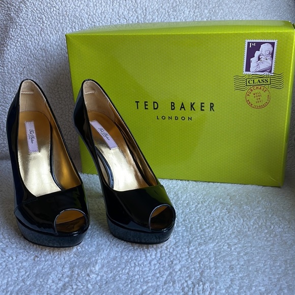 Ted Baker Patent Leather Peep Toe heels - Picture 14 of 14